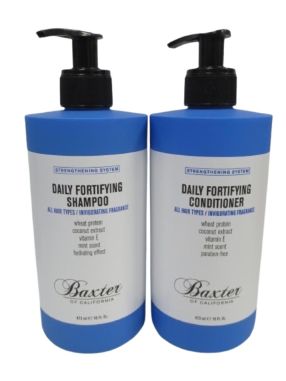 BAXTER DAILY FORTIFYING SHAMPOO & DAILY FORTIFYING CONDITIONER 16 OZ 2PC SET